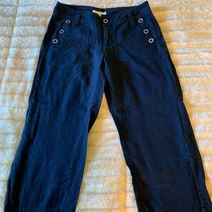 CAbi linen crop pants